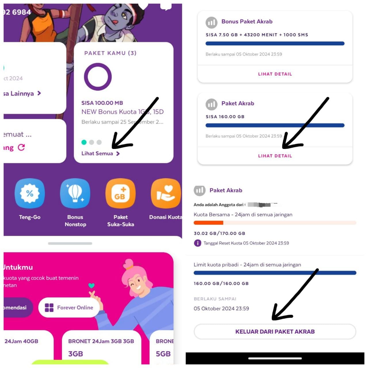 Cara 1 Unreg Kuota Akrab